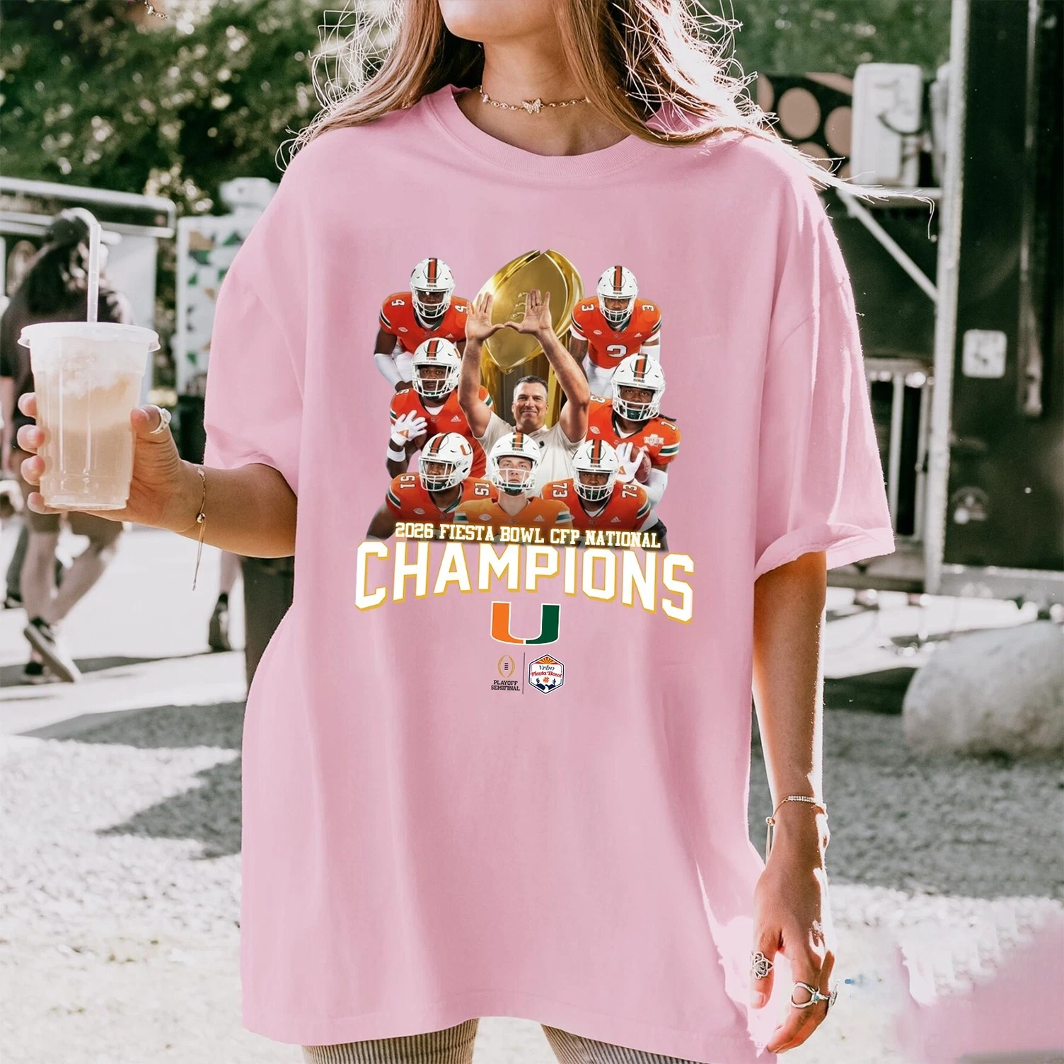 Miami Hurricanes 2026 Fiesta Bowl Champions T-Shirt