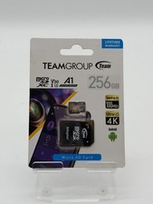 Team Group 256GB Elite microSDXC UHS-I U3 A1 4K UHD MicroSD Card  SD Adapter -
