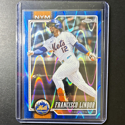 2026 Topps Chrome Francisco Lindor New York Mets #299 Serial #104/150