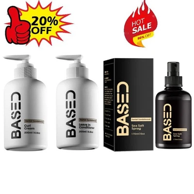 Base Santal Sandalwood Curl Cream, Leave-In Conditioner for HairCare N E W
