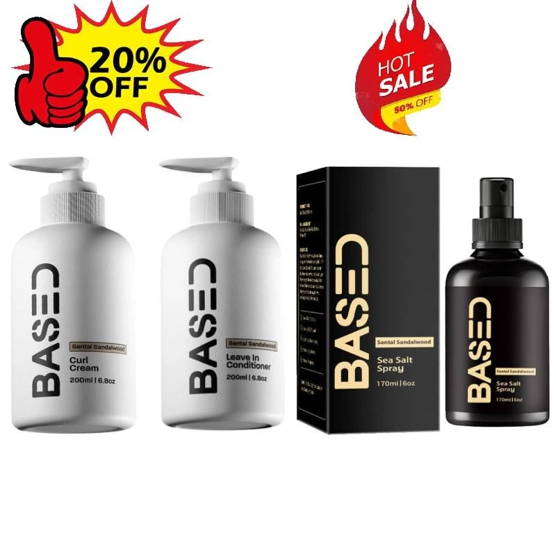 Base Santal Sandalwood Curl Cream, Leave-In Conditioner for HairCare N E W