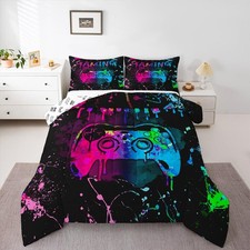Gamer Comforter Sets for Boys Twin Size,Gaming Bedding Sets for Boys Girls Te...