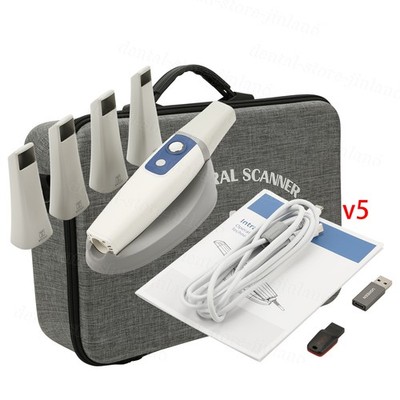 Dental Intra-oral Scanner 3D Real-time Display w/ AI Scanning Software+4 Tips V5
