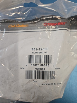 #ad #ad OEM MTD CUB CADET TROY BILT OIL FILTER 951 11501 951 15362 751 15362 951 12690 $6.00