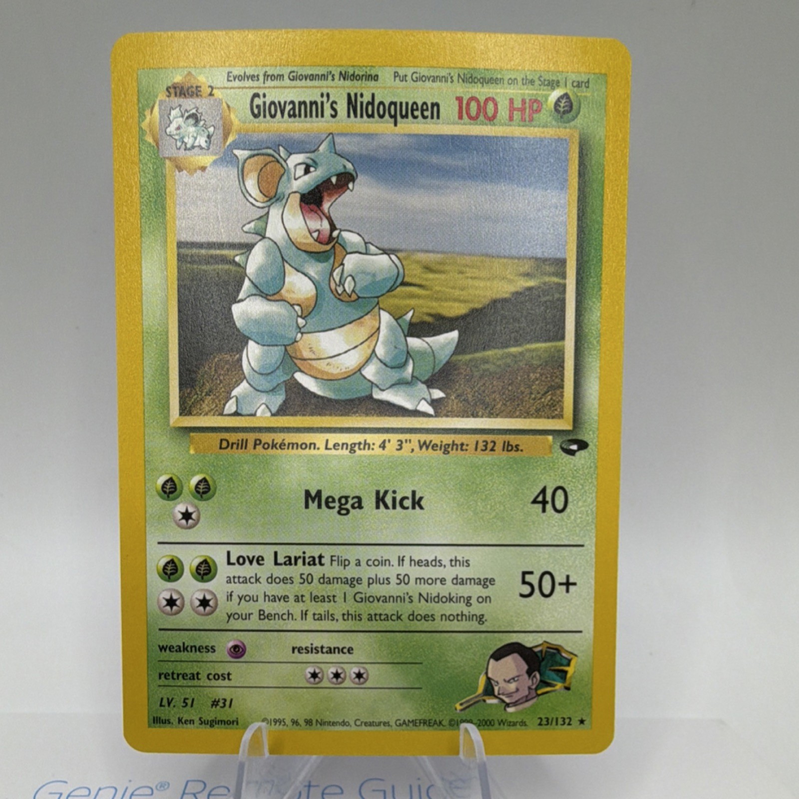 Pokémon Giovanni's Nidoqueen 23/132 Gym Challenge Rare Regular NM