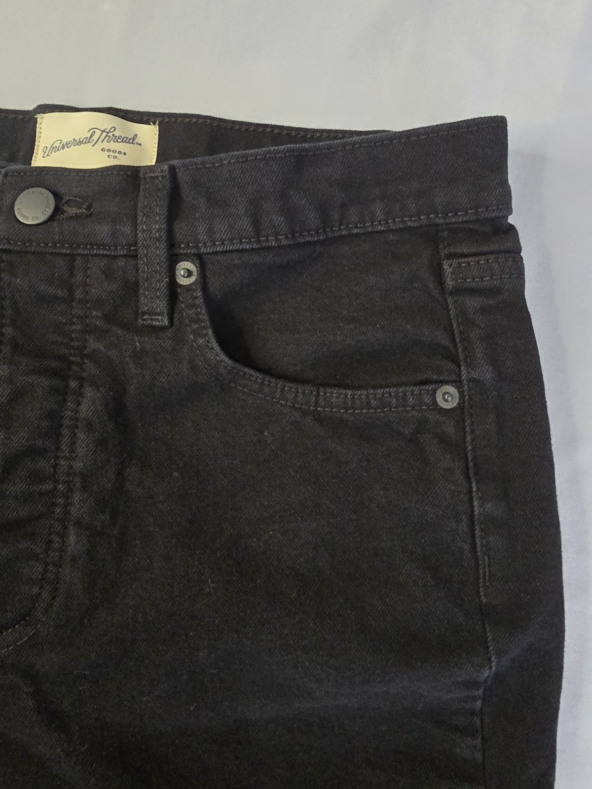 Universal Thread Highest Straight Jeans Black Den… - image 10