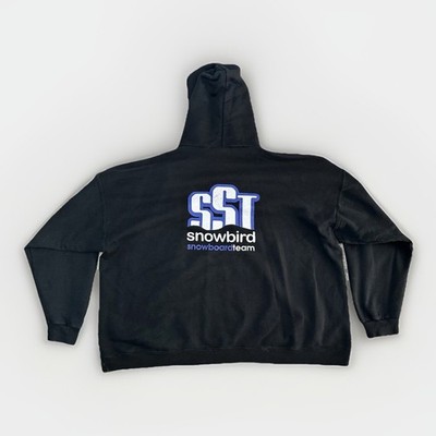 Vintage 90s Y2K Snowbird Snowboard Team SST Hoodie Hanes Ultimate Team Issue