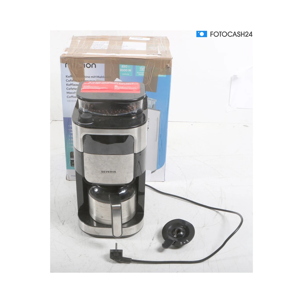 Severin KA 9309 Macchina Da Caffè A Filtro Bianca Con 2 Thermos - Mantiene Il Caffè Caldo