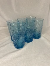 Set Of 6 Vintage Seneca Iced Tea Water Glasses Tumblers