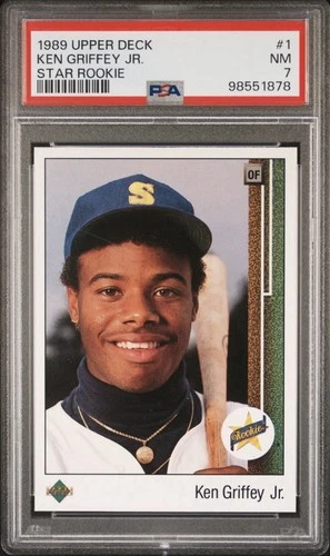 1989 Upper Deck #1 Ken Griffey Jr Star Rookie PSA 7 NM (New Slab) (RC)