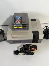 Original NES Nintendo Console Bundle SUPER MARIO BROS. 1,2,3 Tetris TESTED