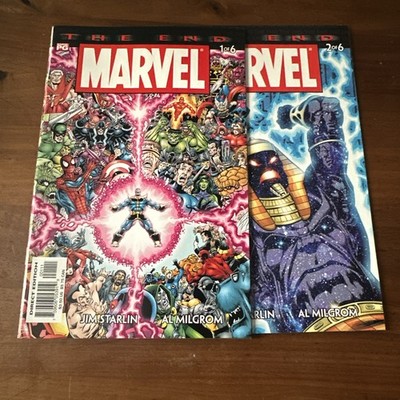 MARVEL UNIVERSE: THE END #1 & 2 (2003) Marvel Comics Jim Starlin