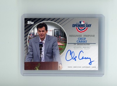 2020 Topps Opening Day Chip Caray #BPA-CC Ballpark Profile Auto Braves