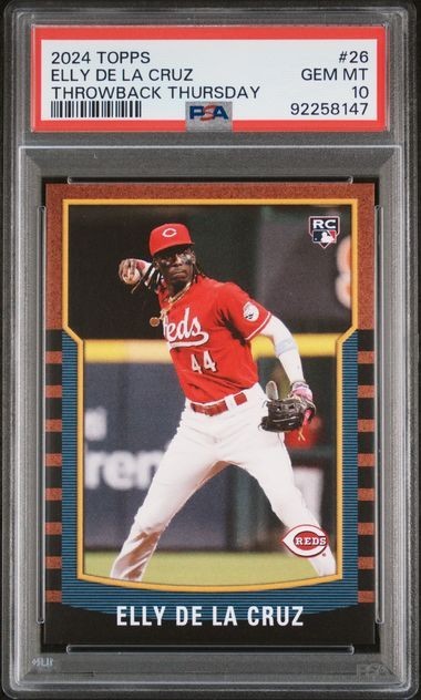 2024 Topps Throwback Thursday #26 Elly De La Cruz Rookie RC PSA 10 MINT PR: 3765