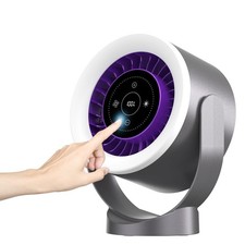 Desk Fan with LED Touch Screen  Ultra Quiet 35dB - 1-100 Speed Levels  Nig...