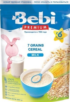 Bebi Cereal 7 grains with milk 200gr Baby cereal 6 months or older