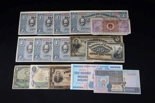 World Currency Banknote Lot Canada Philippines Zimbabwe Devil's Face BC 29a (SW)