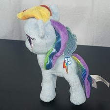MY LITTLE PONY Rainbow Dash 7" Blue Plush Friendship is Magic Stuffed Toy AURORA