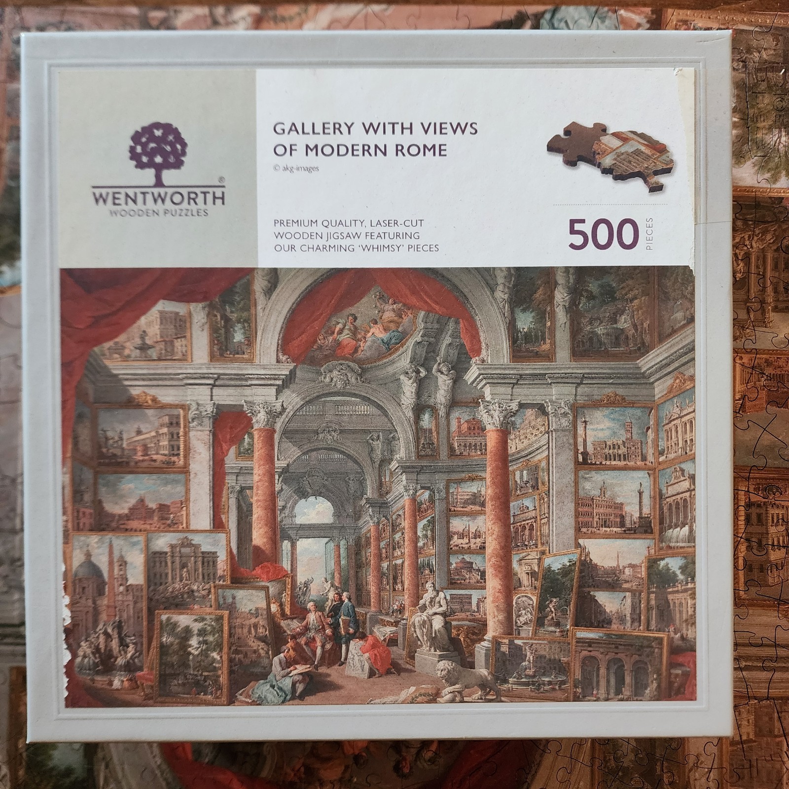 Wentworth Wood  Puzzle Gallery with Views Of Modern Rome 500 Pcs Complete