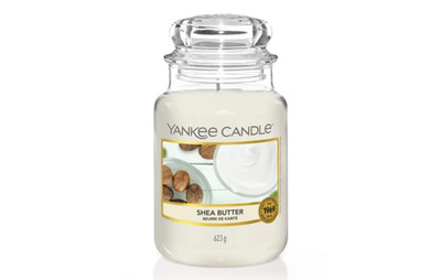 Yankee Candle Shea Butter Duftkerze im großen Glas 623g süßer würziger Duft