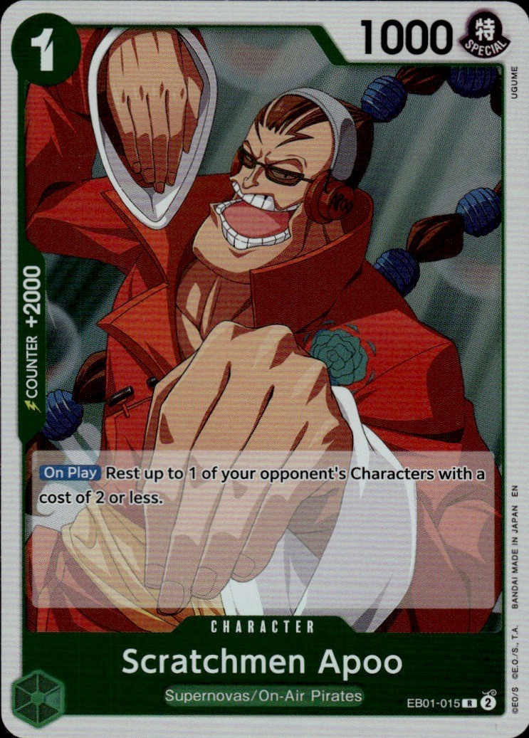 Scratchmen Apoo Holo R Extra Booster: Memorial Collection EB01-015 NM