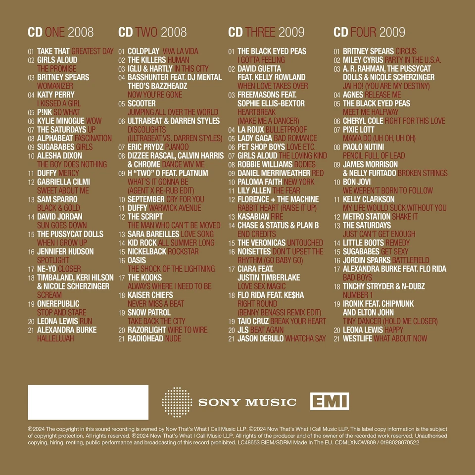 Various Artists NOW Millennium '08-'09 (CD) Deluxe  Album - Image 3 of 3