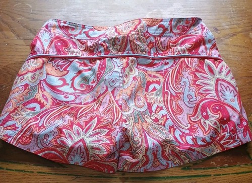Athleta Offshore Baja Badeshorts Boardshorts Active Wear blau rot Paisley Gr. 6 - Bild 6 von 6