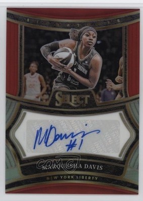 2025 Panini Select WNBA Signatures Red Prizm /99 Marquesha Davis Auto 1jb0