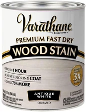 Varathane Premium Fast Dry Wood Stain, Quart (Pack of 1), Antique White 