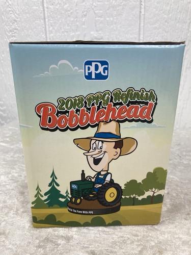 Pete The Painter Bobblehead PPG Industries 2018 Down On The Farm In Box - Picture 6 of 8