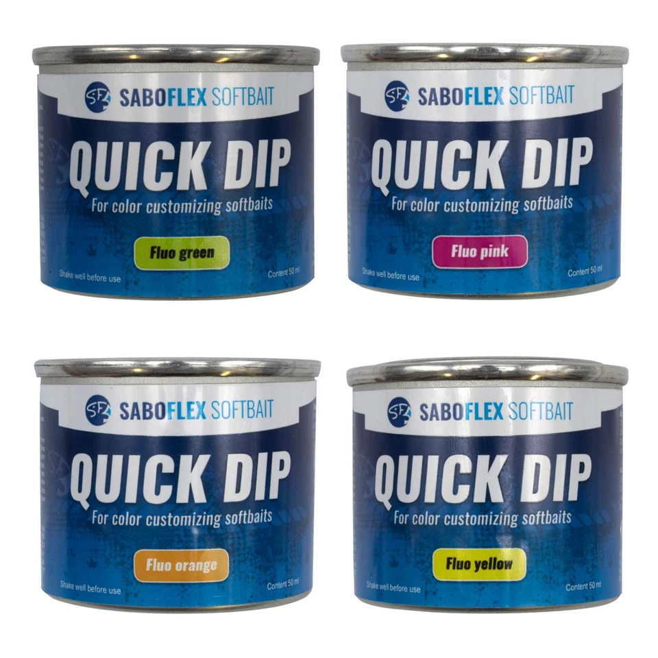 SVARTZONKER SWEDEN Saboflex Softbait Quick Dip Farbe für Kunstköder Gummifische Posen Paint 50ml