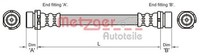 Bremsschlauch Hinten Links Rechts Metzger 4112336 FÜR Ford Mazda