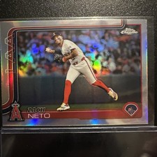 2025 Topps Chrome Zach Neto Refractor LA Angels