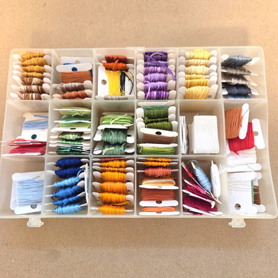 DMC Floss Collection With Extra Floss Finders New and Partially Used
