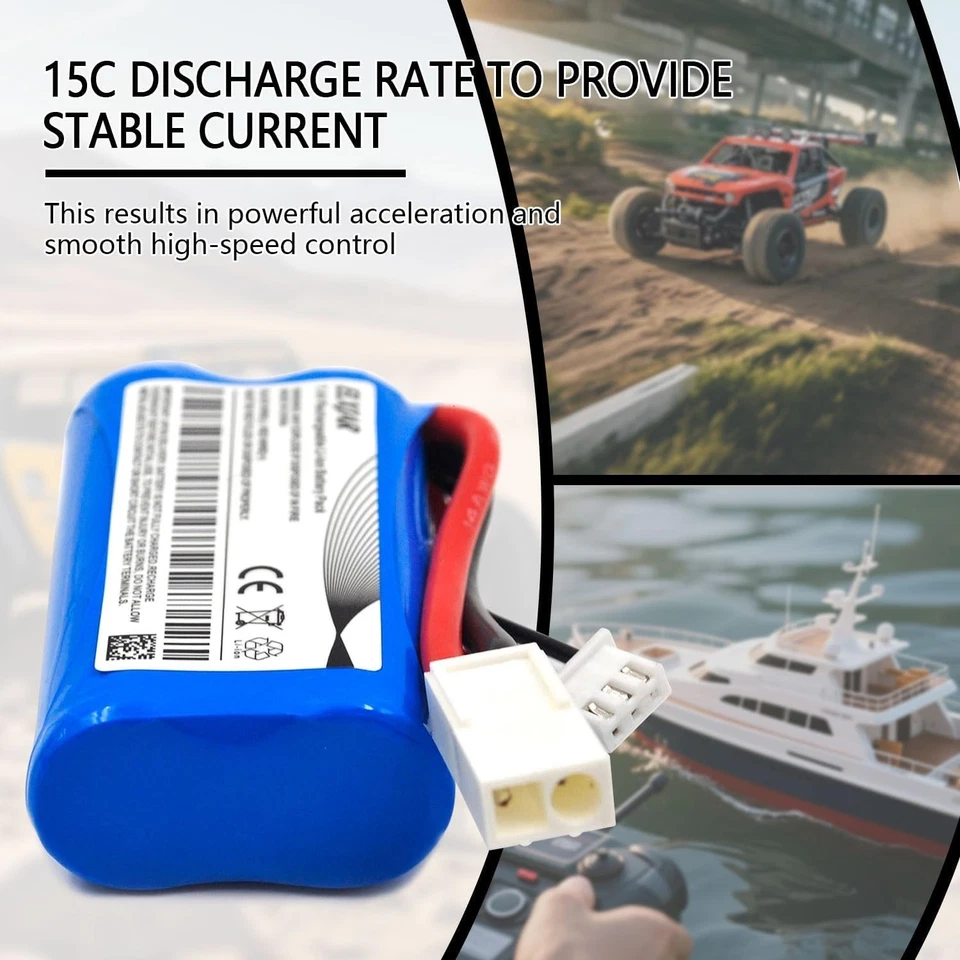 Enhanced Performance 7.4V 1500mAh Li-ion Batteries with Dual USB Charging Cables - Image 4 of 4