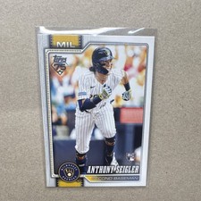 Topps 2026 Series 1 Anthony Seigler #286 Milwaukee Brewers Rookie Baseball Card