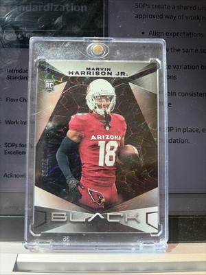 2024 Panini Black - Rookies Marvin Harrison Jr. #175 Royal /99 (RC)