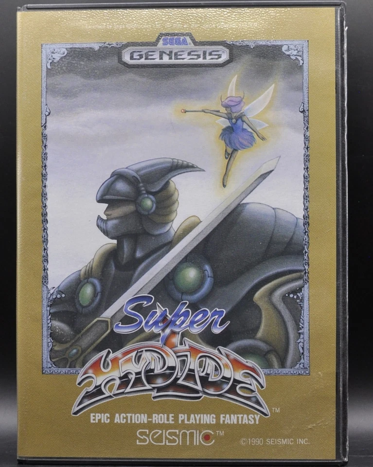 Super Hydlide (Sega Genesis) [CIB] - UPC corte de arte de caja, completo Foto 2 de 4