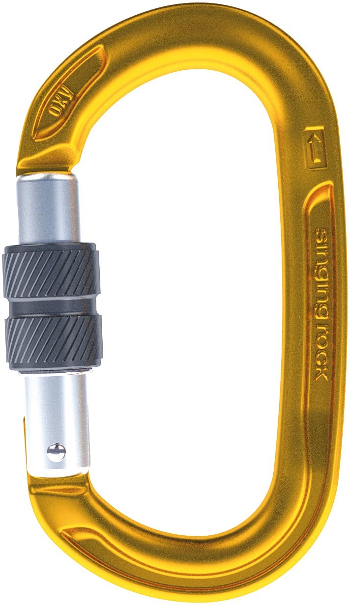 Карабин Singing Rock Oxy Carabiner SG Gold - Легкое альпинистское снаряжение из сплава горячей ковки 4390₽