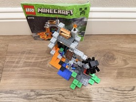 🔥LEGO Minecraft 21113 The Cave 100% Complete w/ Instructions & Minifigs No Box