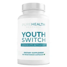 PureHealth Research Youth Switch -Anti-Aging,Cell Health,Nutritional Supplements