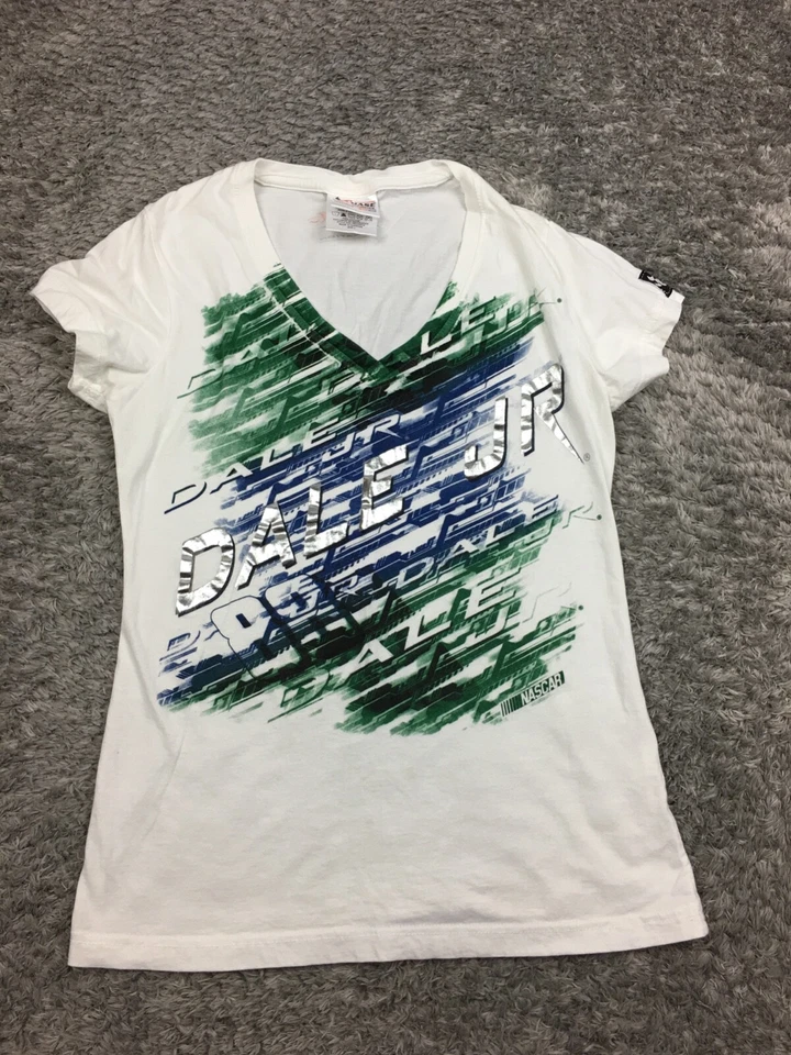 Camisa Chase Authentics Dale Jr #88 para mujer talla grande blanca NASCAR Foto 3 de 4