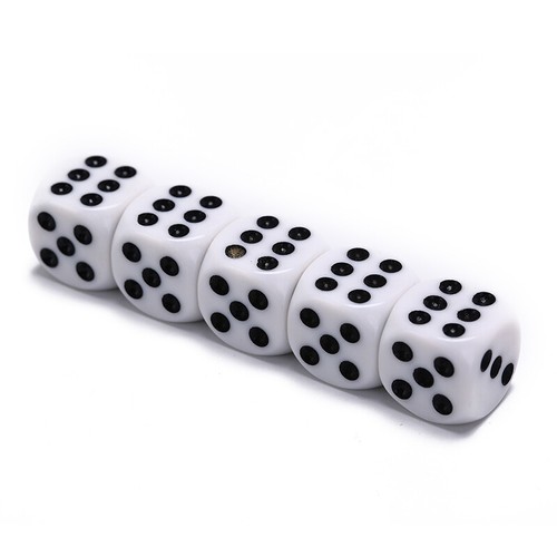 ESTINK Set de Dés en Plastique 16MM 6 Faces Coins Arrondis pour Jeux de ESTINK Set de Dés en Plastique 16MM 6 Faces Coins Arrondis pour Jeux de