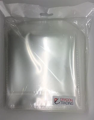100 x CD DVD Blu Ray Disc Clear Plastic 150 Micron Sleeve With Flap-for 1 Disc