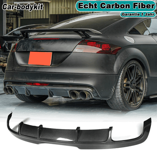 Carbon Diffusor Hinterer Diffusor Heckansatz Spoiler für Audi TTS 08-14 TT 13-14 - Bild 1 von 10