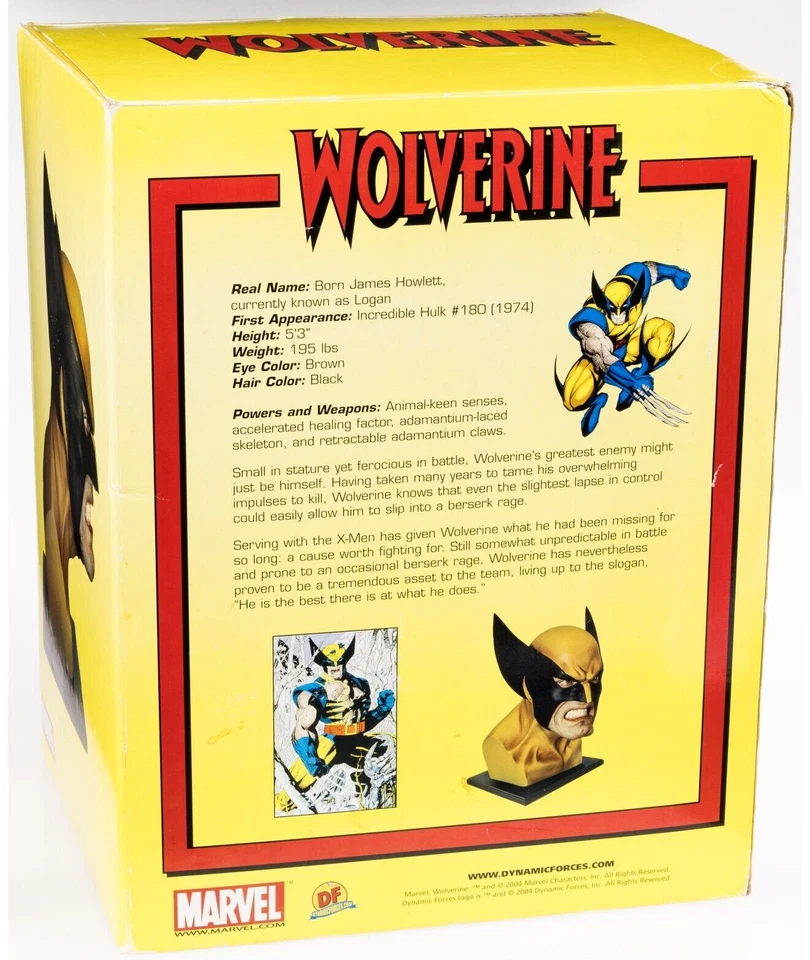 Wolverine Life Size Alex Ross Bust (Dynamic Forces/Marvel, 2004) Statue Figurine - Image 2 of 4