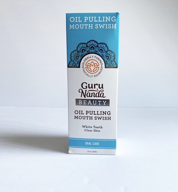 Guru Nanda Ayurvedic Oil Pulling Coconut White Teeth Clear Skin Mouth