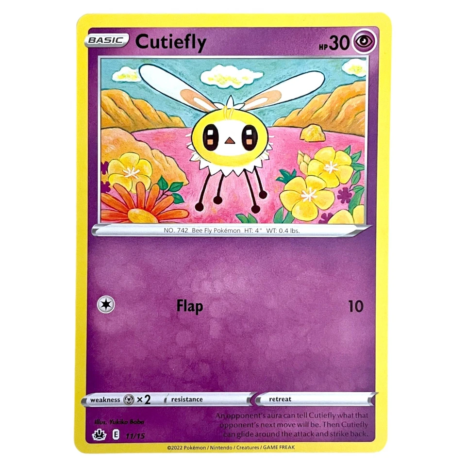 Cutiefly 11/15 McDonalds Pokemon TCG 2022 Promo Near Mint Rare - Image 2 of 3
