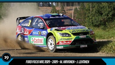 FORD FOCUS WRC RS09 2009 M. HIRVONEN WRC RALLY CAR (SCALE 1/43