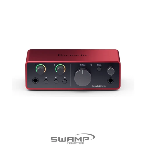 Focusrite Scarlett Solo 4th Gen 2-in 2-out USB Audio Interface with 1 Mic Preamp